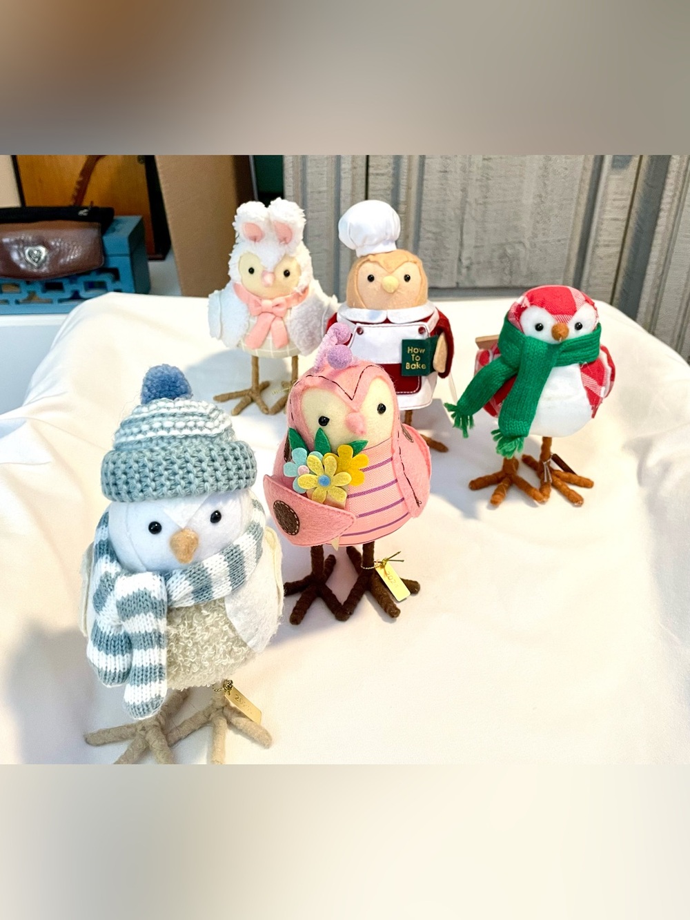 TARGET Seasonal Birds~Featherly Friends - LOT OF 5 - Smidgen/Weft/Toby/Lady/Tuft